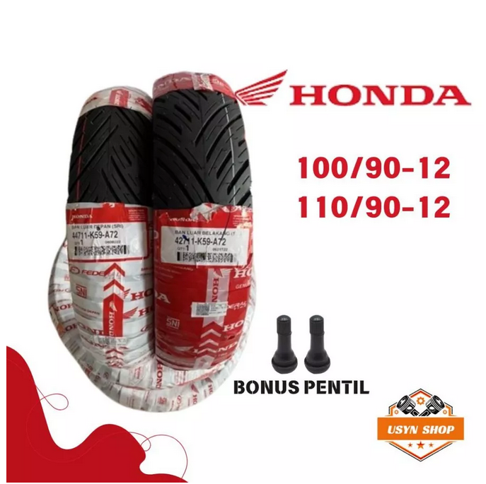 Ban TUBELESS FEDERAL AHM Ring 12 // Depan 100/90 - 12 Dan Belaka Ban TUBELESS FEDERAL AHM Ring 12 // Depan 100/90 - 12 Dan Belaka